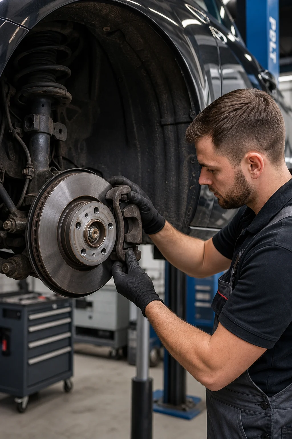 Bremsenreparatur an der Vorderachse